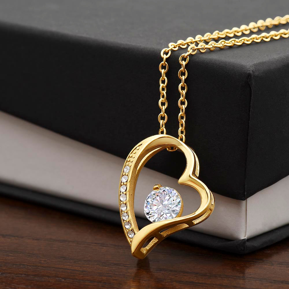 Gold Heart Necklace (Forever Love)