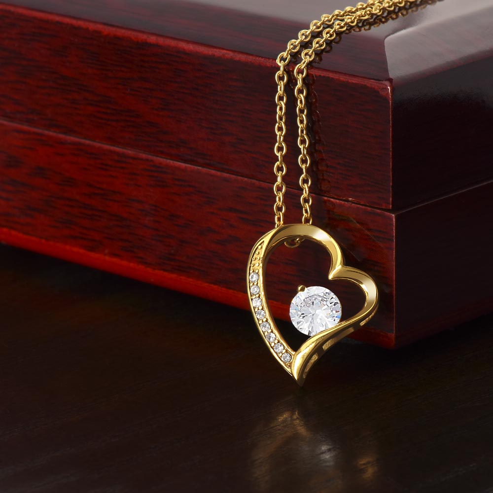 Gold Heart Necklace (Forever Love)