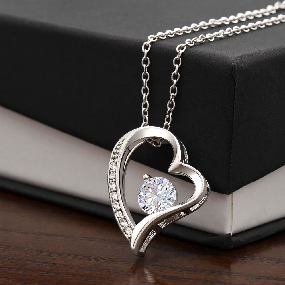 White Gold Heart Necklace