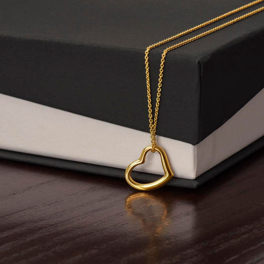 Gold Simple Heart Necklace