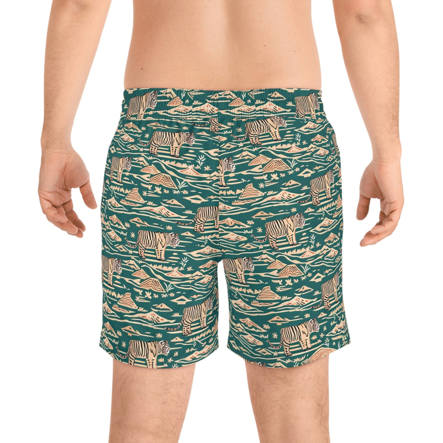 Men's Mid-Length Swim Shorts (AOP)