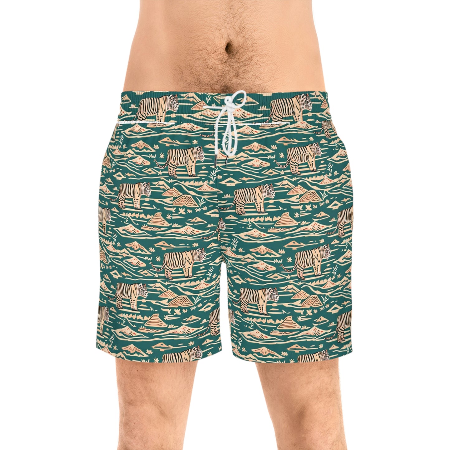 Men's Mid-Length Swim Shorts (AOP)